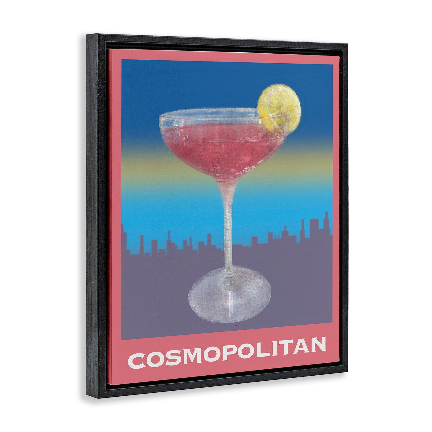 Stupell Industries Cosmopolitan over Cityscape Floating Frame Design by Matthew Piotrowicz