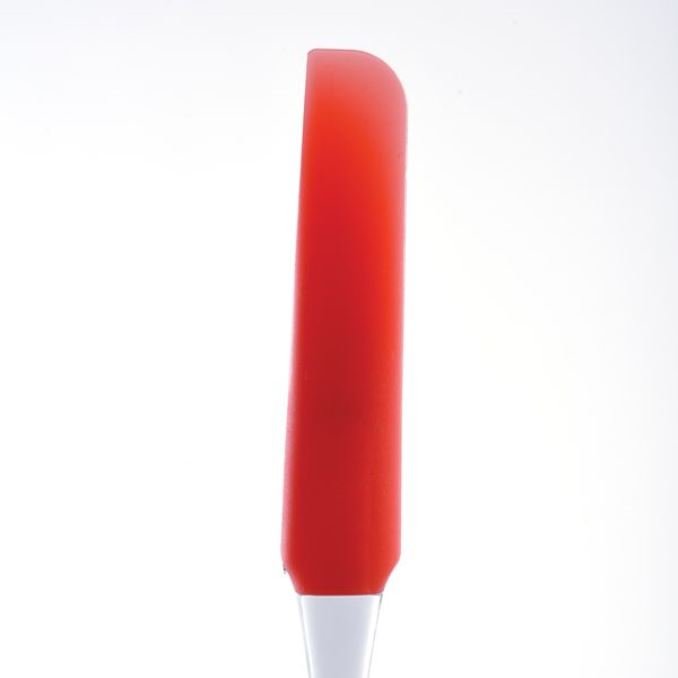 Norpro 2pc Silicone Spatula Set - Jar Scraper with Cake Icing Spatula - Red