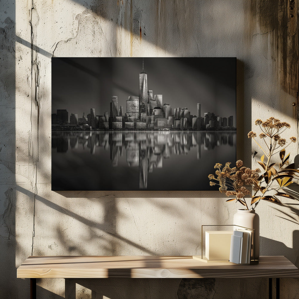 Vertex - Johnny Chen 24x36 Black Framed Art | Home or Office Art