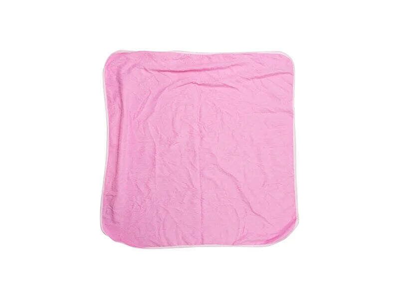 Pink Sublimation Hooded Towels - 2 Pack