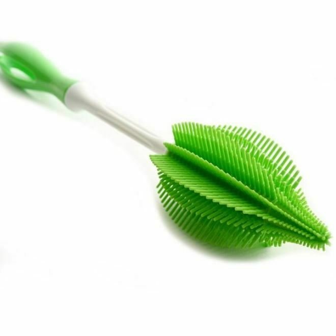 Norpro 14&#x22; Long Silicone Bottle Brush - Great for Cleaning Travel Cups and Baby Bottles