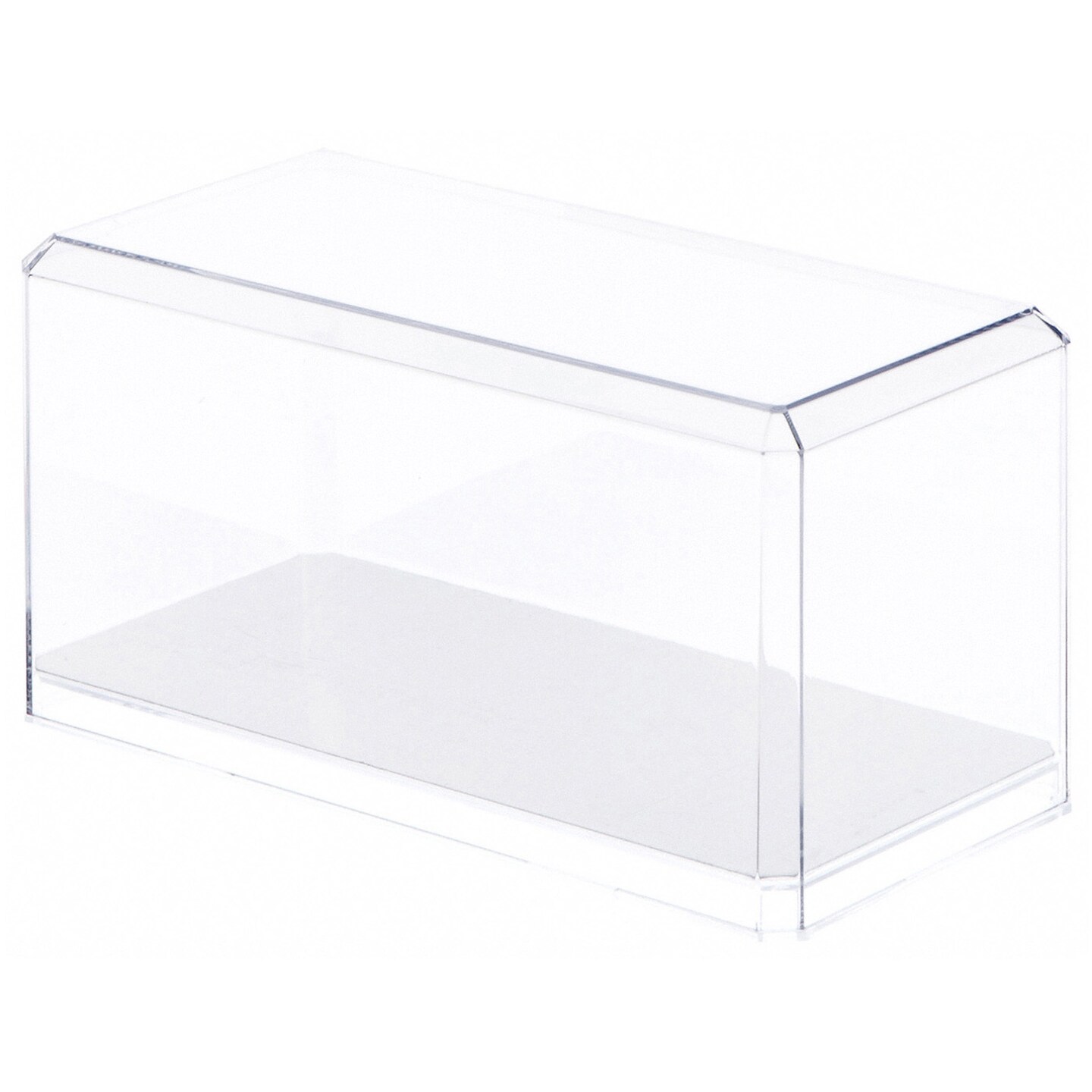 Pioneer Plastics 094CD Clear Plastic Display Case for 1:24 Scale Cars (Mirrored), 9&#x22; W x 4.125&#x22; D x 4.375&#x22; H (Mailer Box)