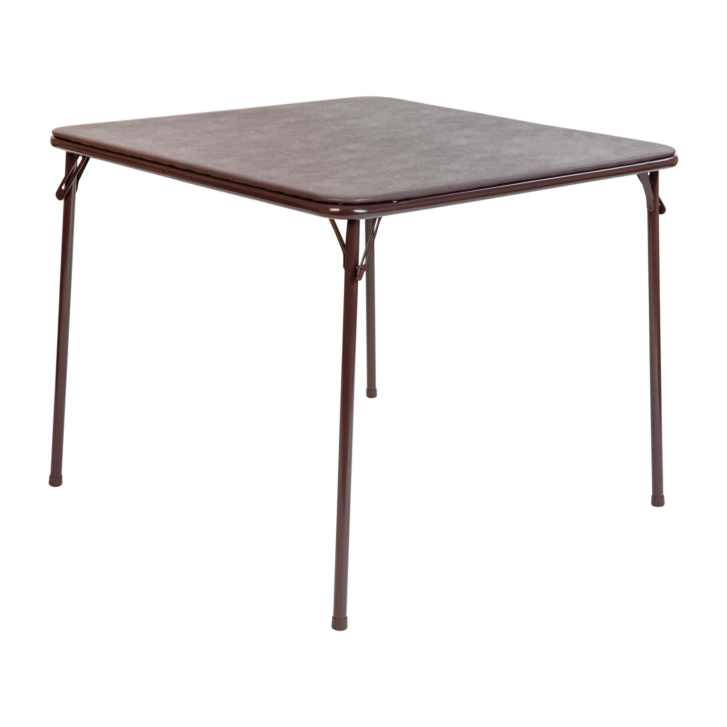 Emma and Oliver Foldable Card Table with Vinyl Table Top - Game Table - Portable Table