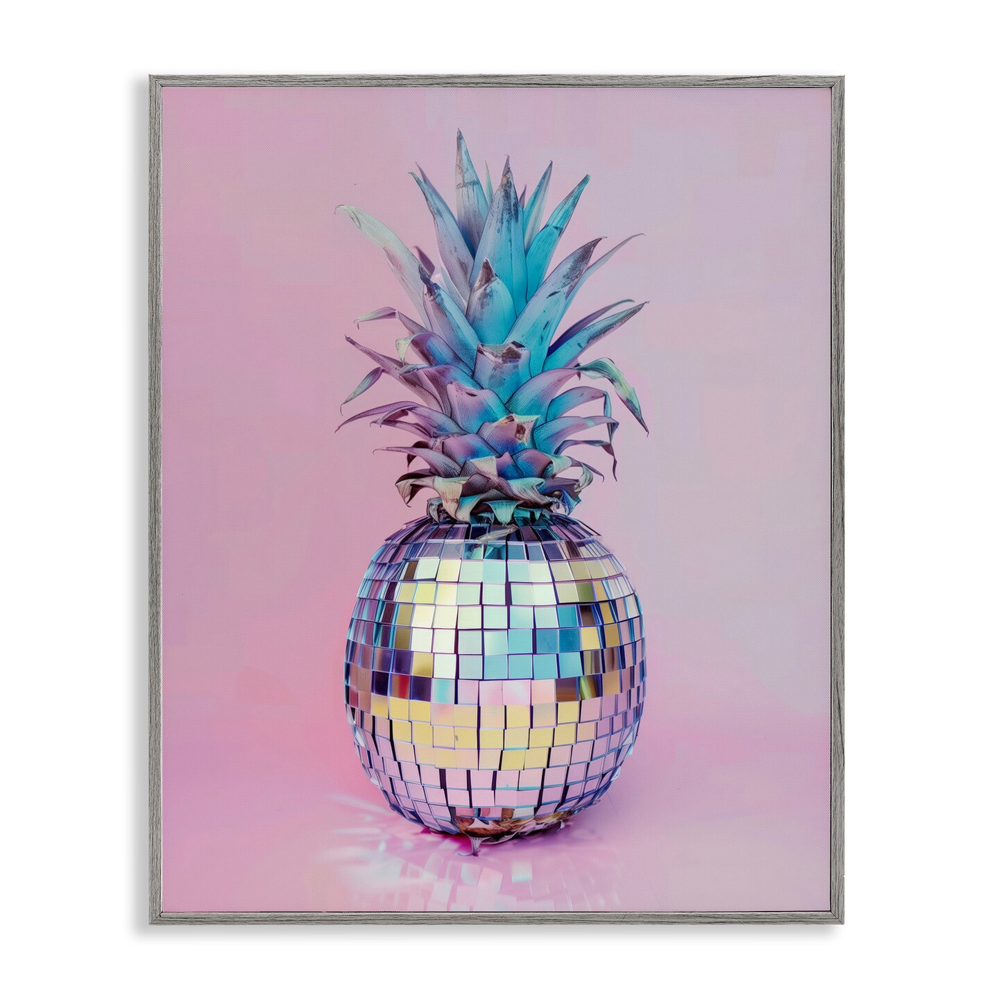 Stupell Industries Dazzling Disco Ball Pineapple Framed Giclee Design by Arlington Prints