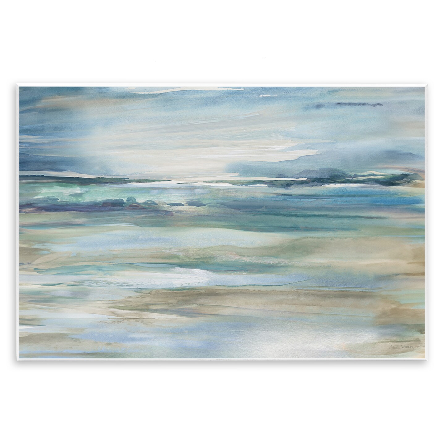 Stupell Industries Gradient Ocean Waves Wall Plaque Design by Carol ...