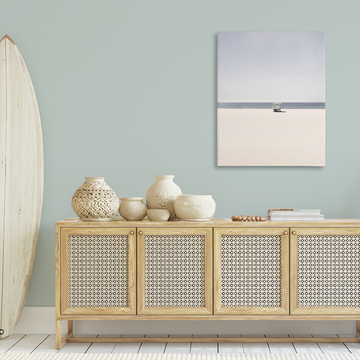 Stupell Industries Distant California Beach Hut Canvas Design by Gemma Bardot