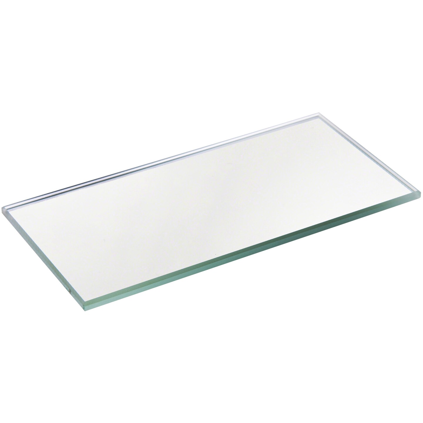 Plymor 2&#x22; x 4&#x22; Rectangle, 3mm Thick Non-Beveled Glass Mirror