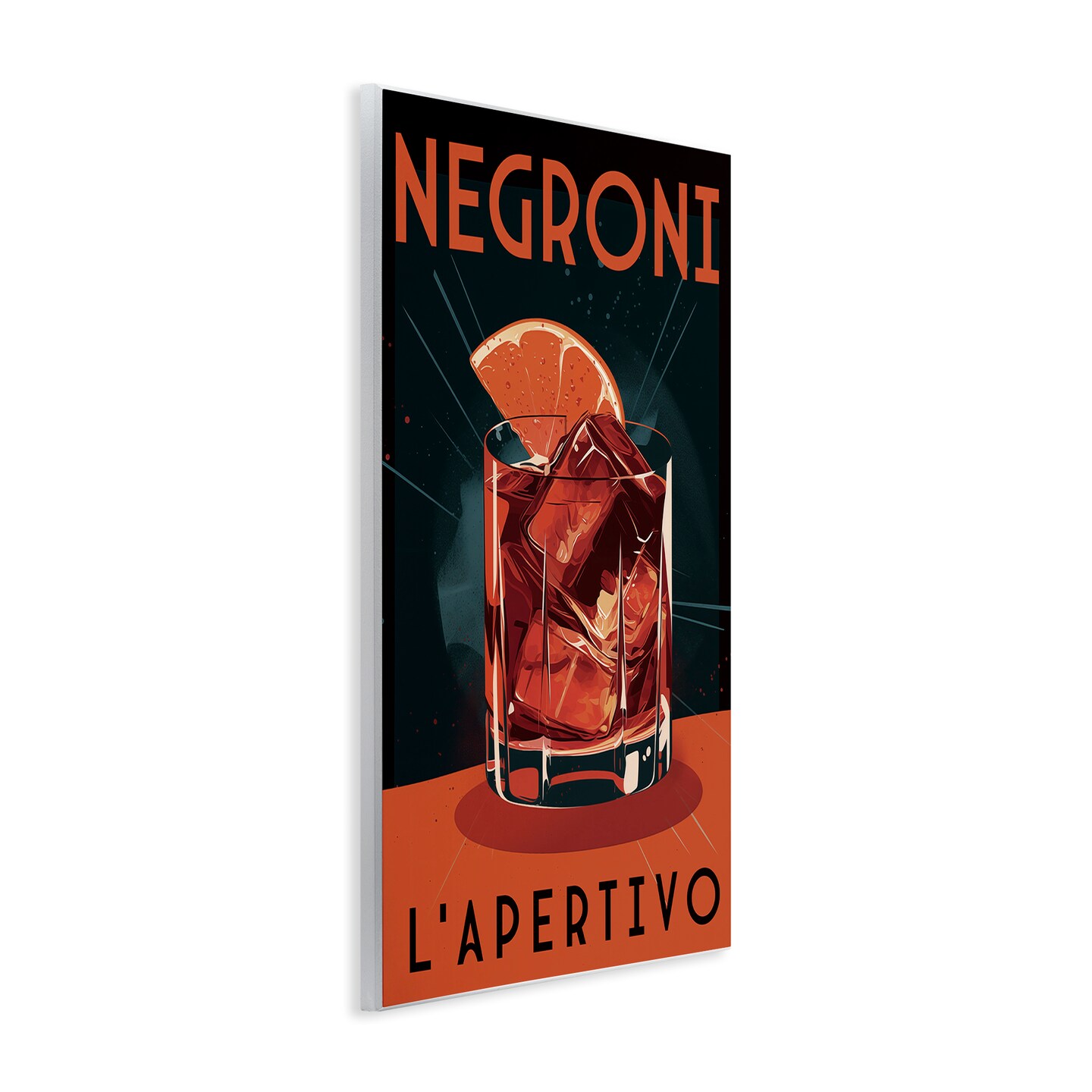 Stupell Industries Vintage Midcentury Negroni Drink Wall Plaque Design by Andreas Magnusson