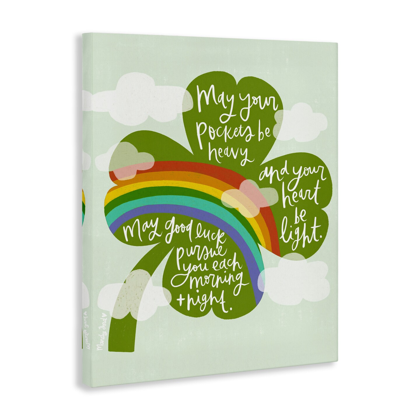 Stupell Industries Uplifting Good Luck Rhyme Canvas Design by Mandy Ford Art + Illustration