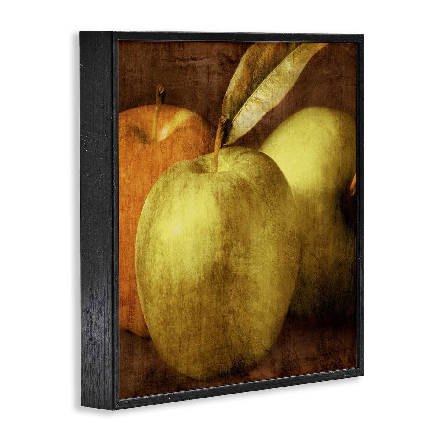 Stupell Industries Vintage Apples Close Up Framed Giclee Design by Caroline Kelly