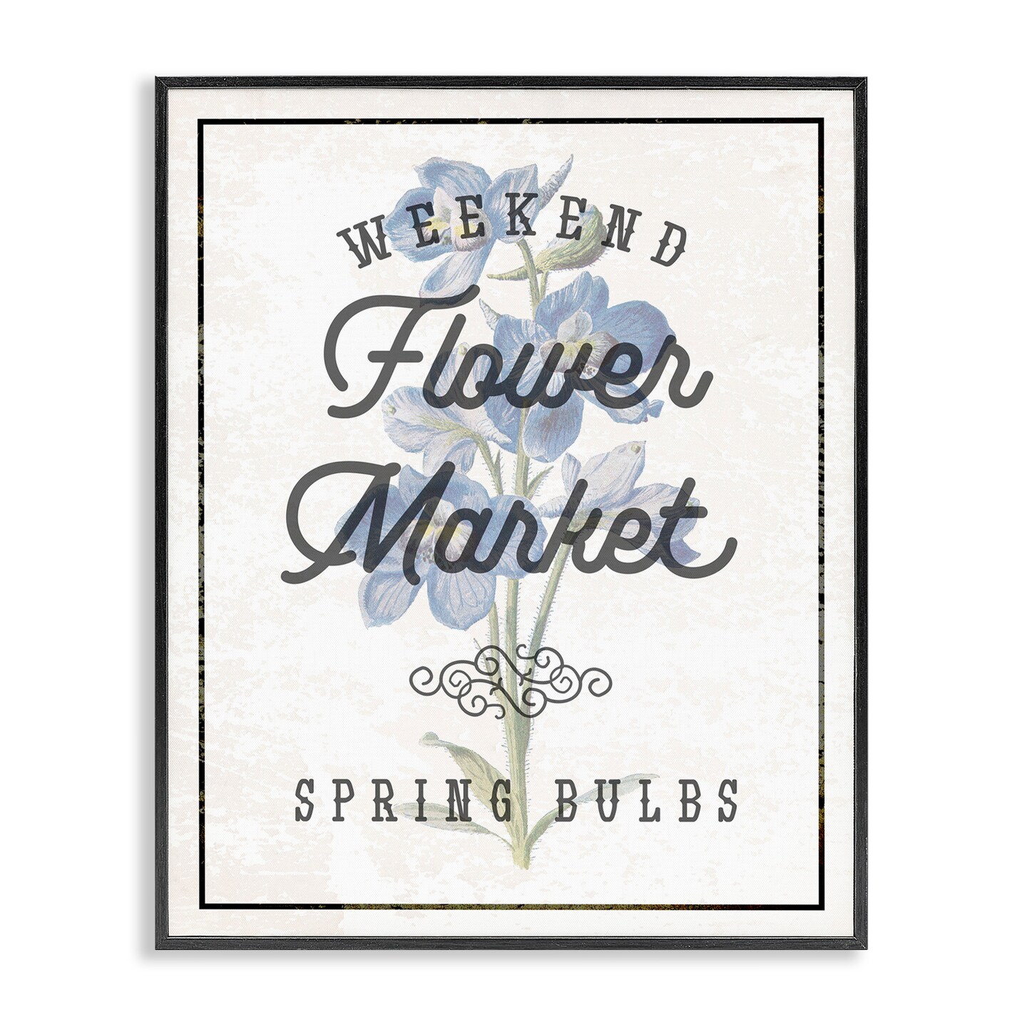 Stupell Industries Weekend Flower Market Framed Giclee Design by Lil' Rue