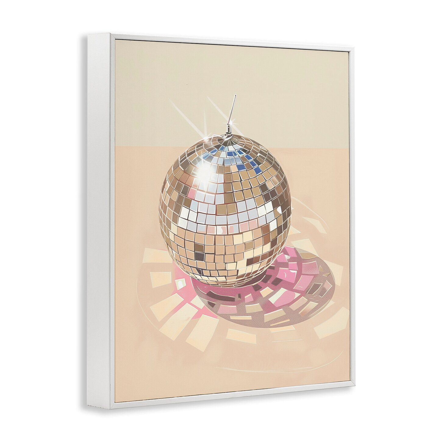 Stupell Industries Dazzling Disco Ball Refraction Framed Giclee Design by Arlington Prints