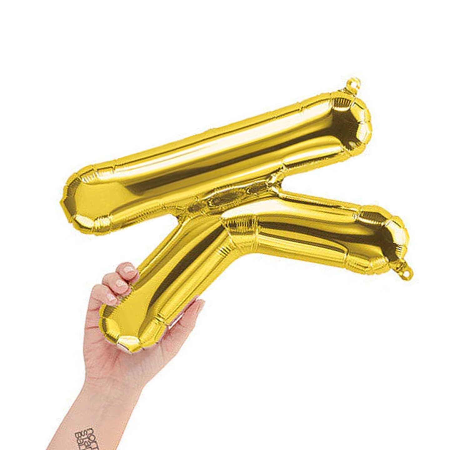 NorthStar Balloons&#xAE; 16&#x22; Gold Letter K Balloon Air Fill Only