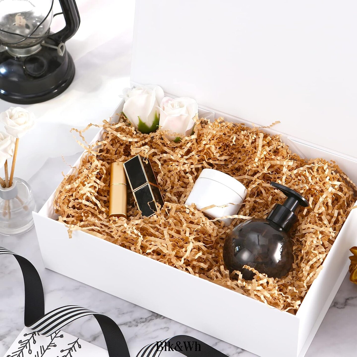 6 Large White Magnetic Gift Boxes with Lids – 11.5 x 8.1 x 3.8 Inches, Matte Bridesmaid Proposal Boxes for Weddings, Baby Showers, and Special Occasions