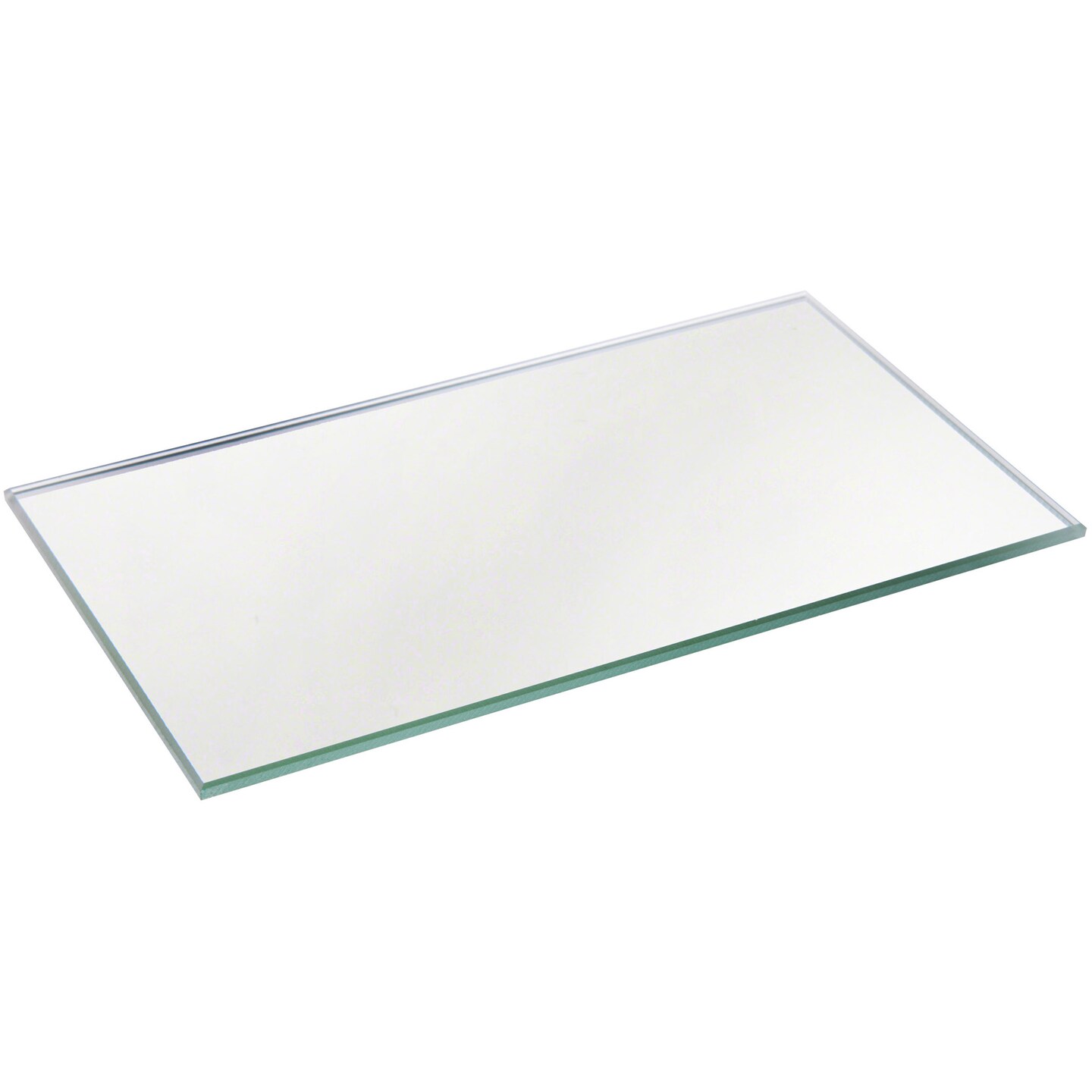 Plymor 3&#x22; x 5&#x22; Rectangle, 3mm Thick Non-Beveled Glass Mirror