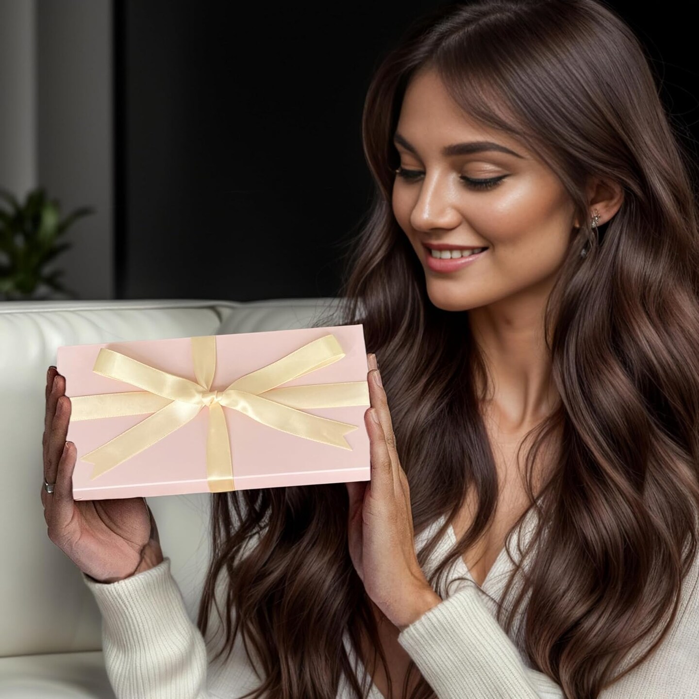 Surprise Box Gift Box for Money, DIY Unique Folding Bouncing Gift Box with Confetti, Surprise Gift Box Explosion for Birthday, Anniversary, Valentine's Day.(Pink), LH-001