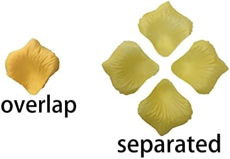 Pound Yellow Rose Petals,2500 Pcs Fake Yellow Flower Pedals for Weddings,Silk Flower Petals Yellow Silk Rose Petals