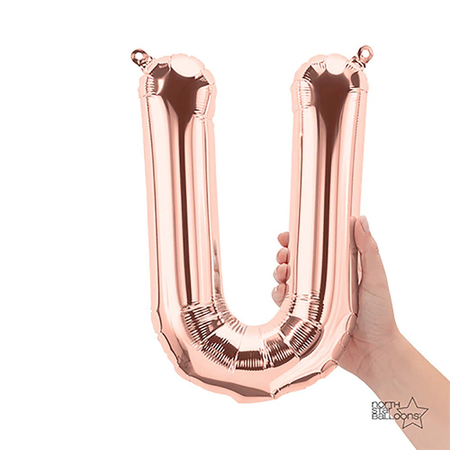 NorthStar Balloons&#xAE; 16 Inch Letter U Rose Gold Air Fill Only