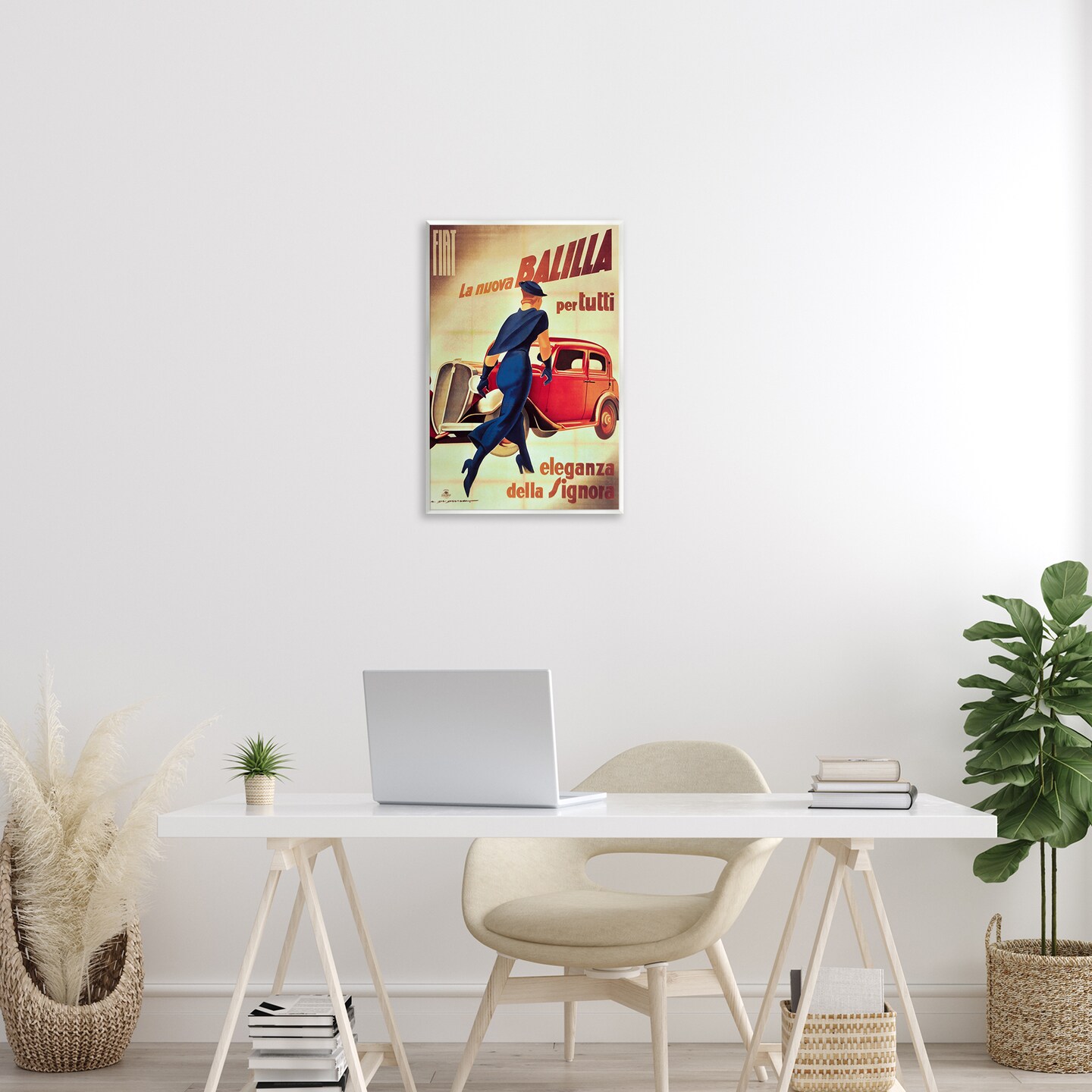 Stupell Industries Antique Vehicle &#x26; Woman Advertisement Wall Plaque Design by Marcus Jules