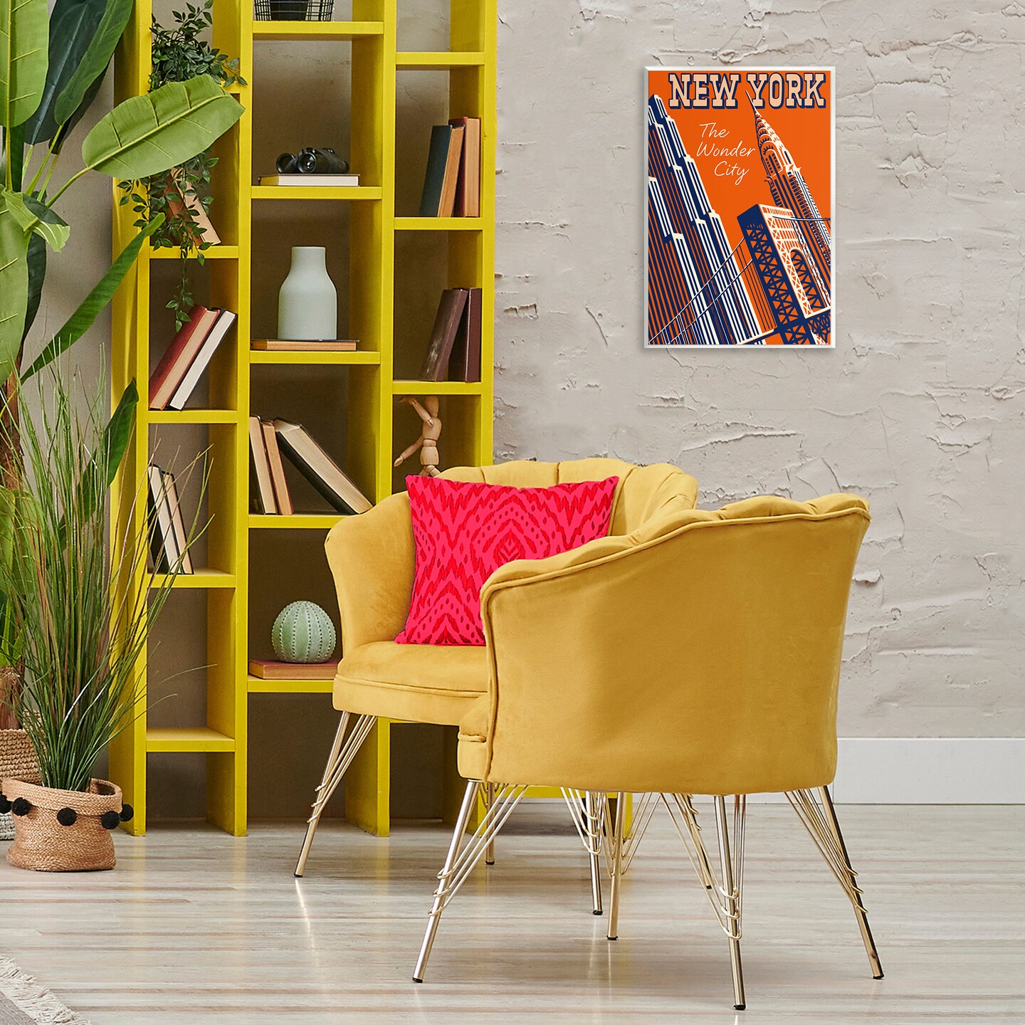 Stupell Industries New York The Wonder City Wall Plaque Design by Marcus Jules