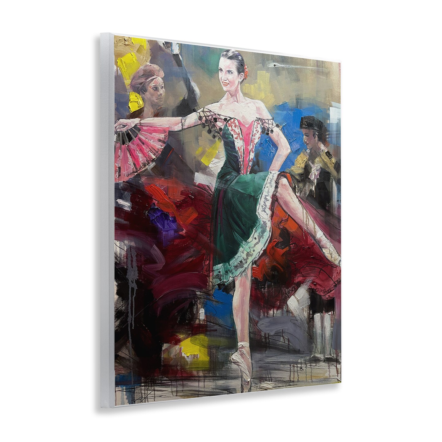 Stupell Industries Classic Ballerina on Stage Wall Plaque Design by Lucille Lee