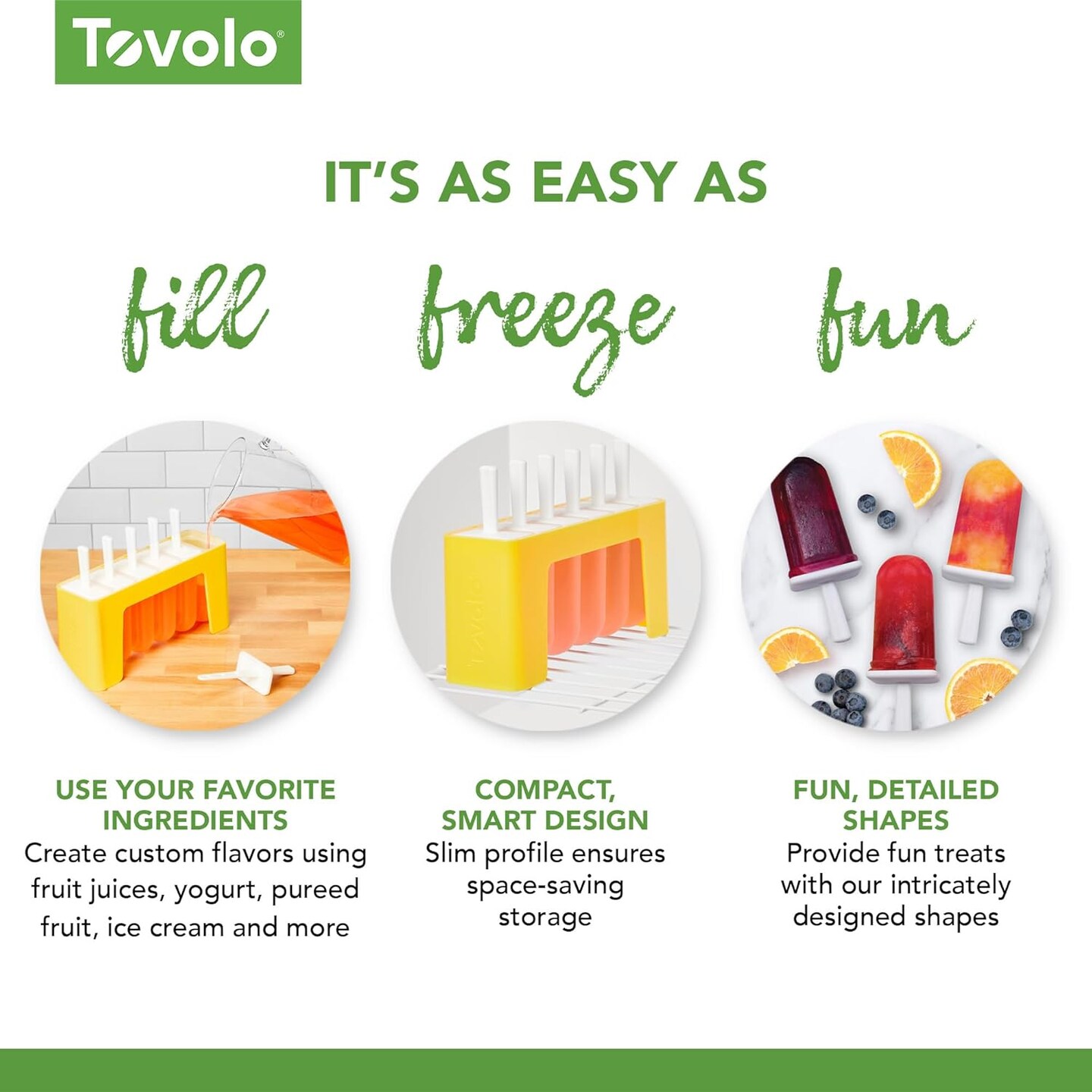 Silicone Classic Popsicle Molds with Tray (Sun Ray) – 6-Cavity Ice Pop Maker with Drip Guards, BPA-Free, Dishwasher Safe for Homemade Popsicles & Frozen Snacks (Sun Ray)