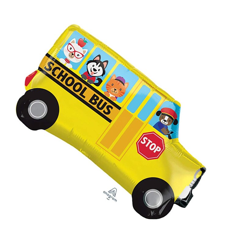 Anagram&#xAE; 30&#x22; Back to School Bus Balloon