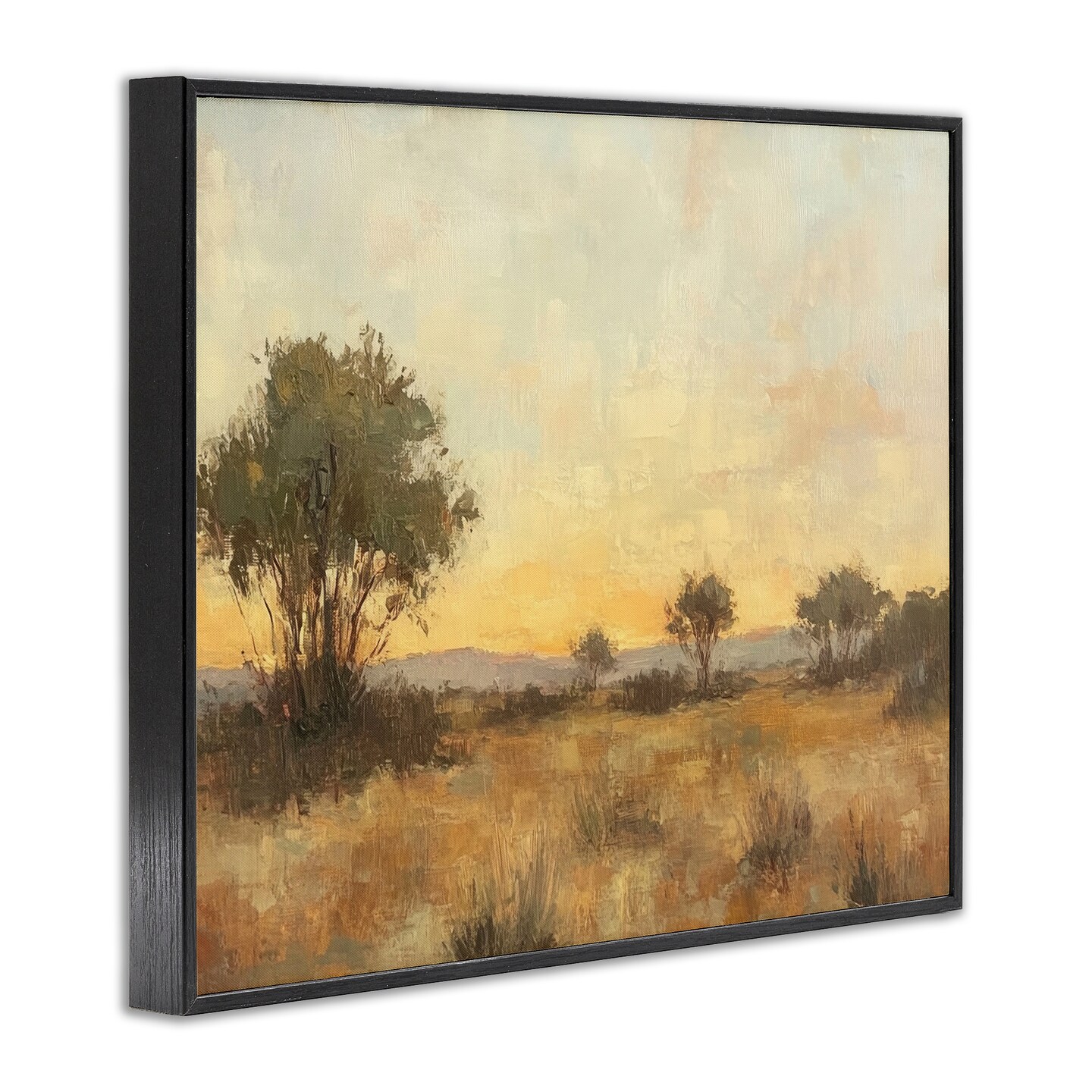 Stupell Industries Honey Hued Horizon Framed Giclee Design by Petal Prints Design