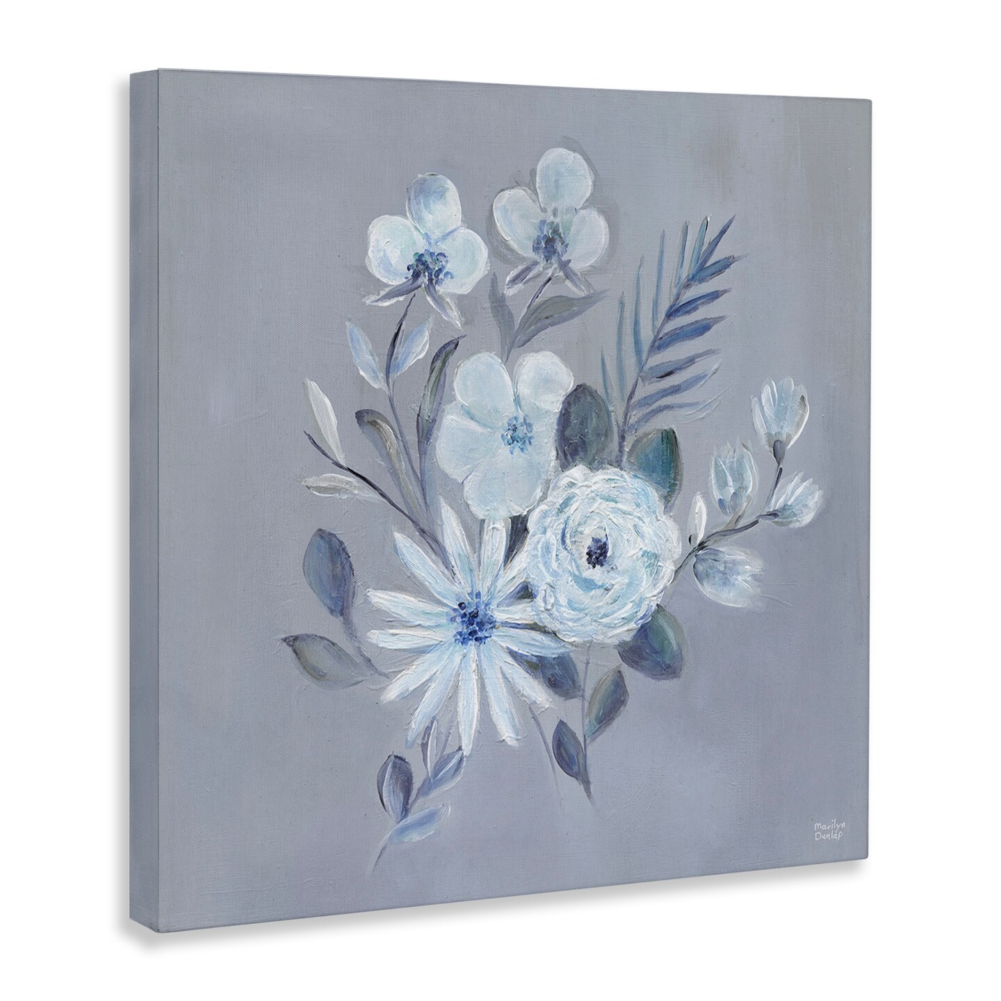 Stupell Industries Blue Toned Floral Bunch Canvas Design by Marilyn Dunlap