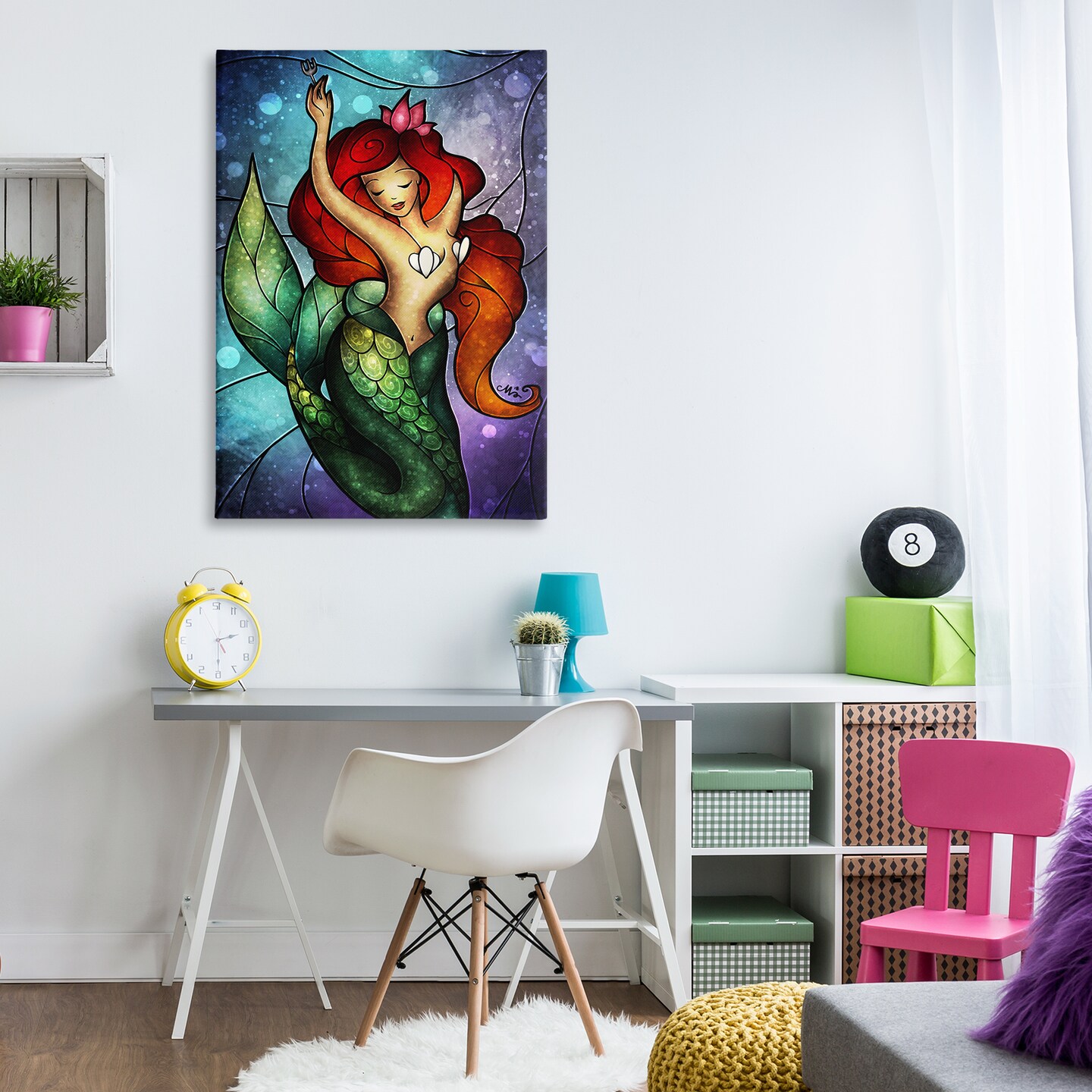 Stupell Industries Undersea Dreaming Mermaid Canvas Design by Mandie Manzano