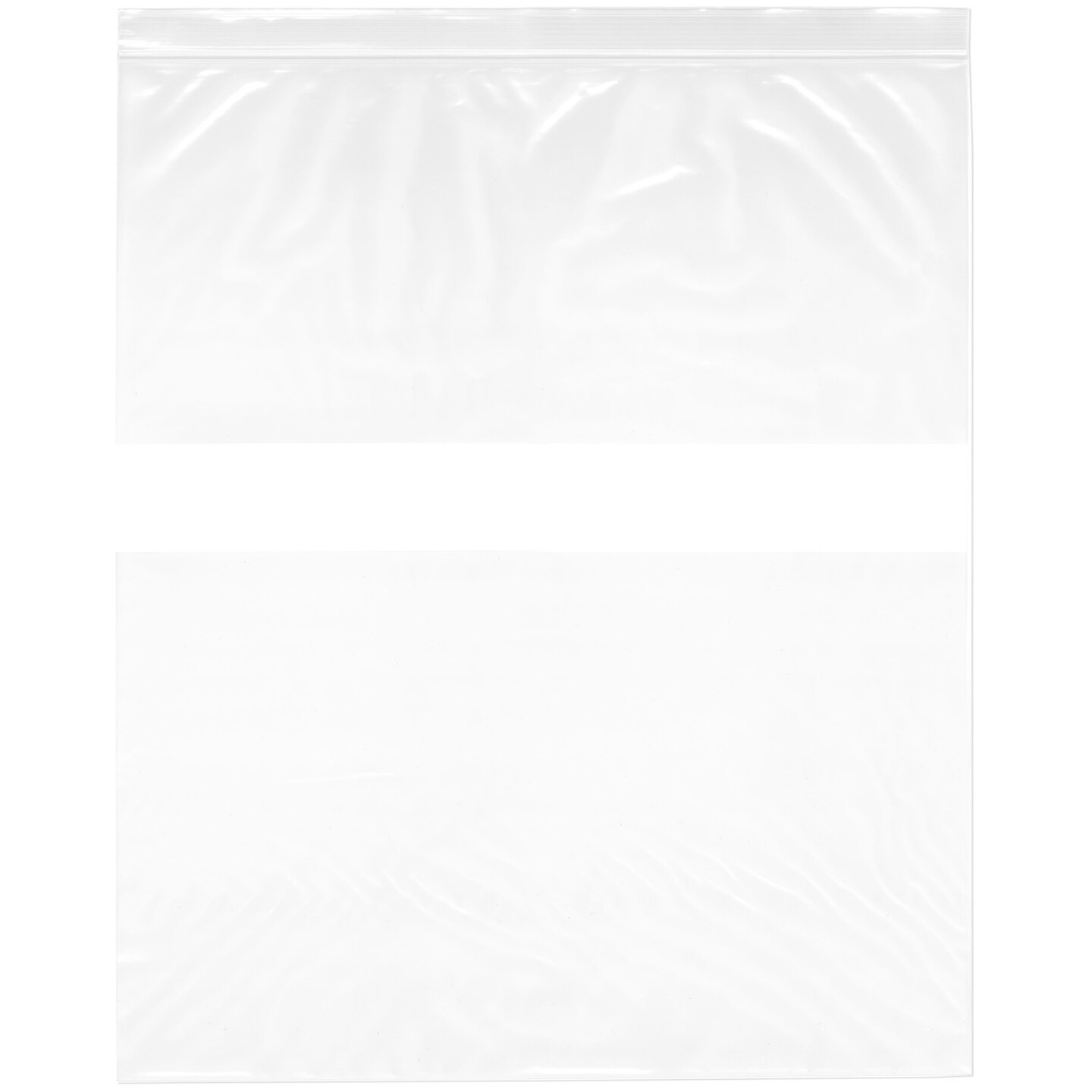 Plymor 20" x 24", 4 Mil with White-Block Heavy Duty Zipper Reclosable Plastic Bags