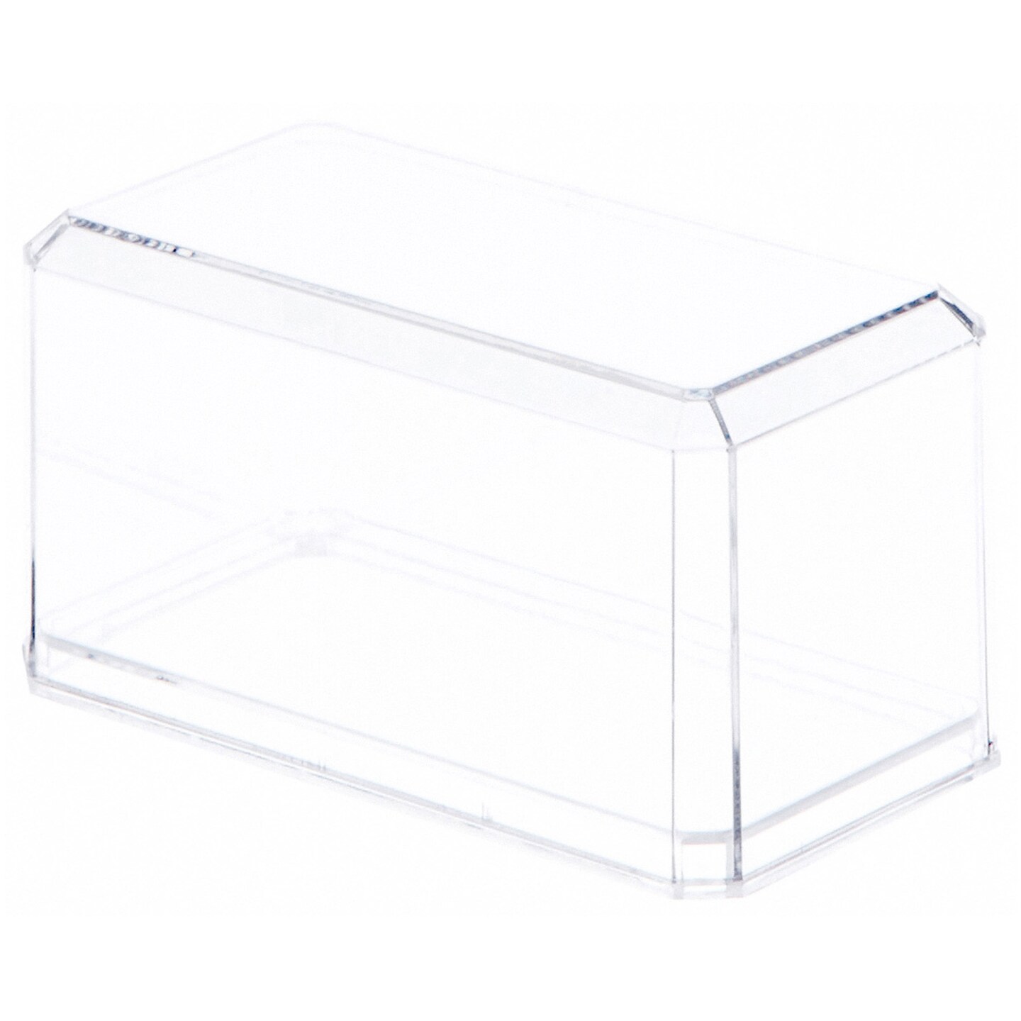 Pioneer Plastics 164C Clear Plastic Display Case for 1:64 Scale Cars, 3.5&#x22; W x 1.625&#x22; D x 1.75&#x22; H (Mailer Box)