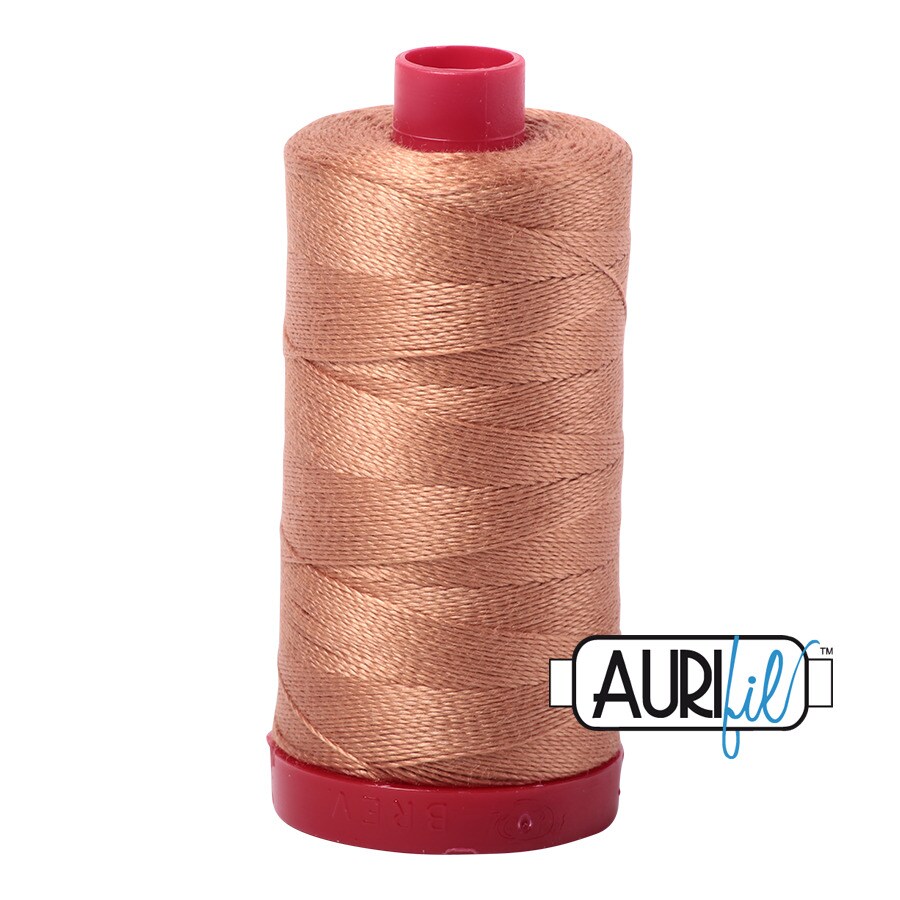 Light Chestnut (2330) | 12wt Large Spool (325M / 356Y) | Aurifil Thread
