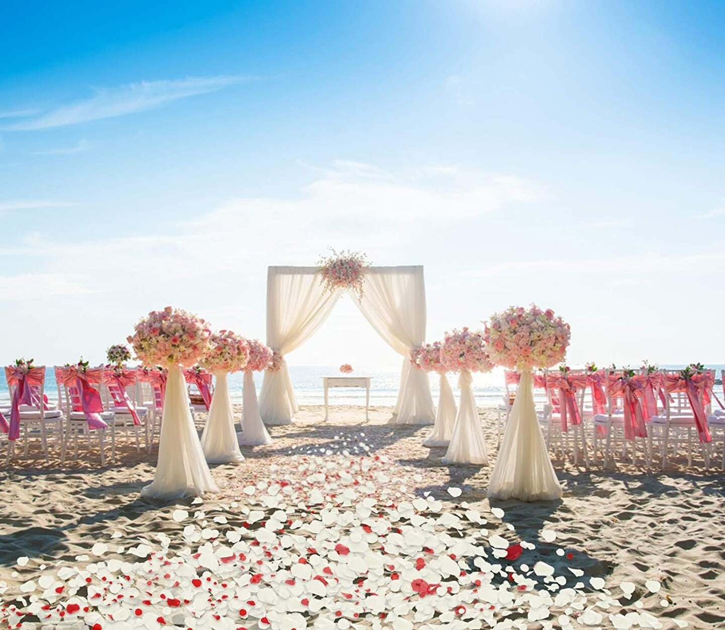 Decor 3000 Pcs Rose Petals Artificial Flowers for Valentine's Wedding Decor Romantic Night Bridal Party Home Decorations