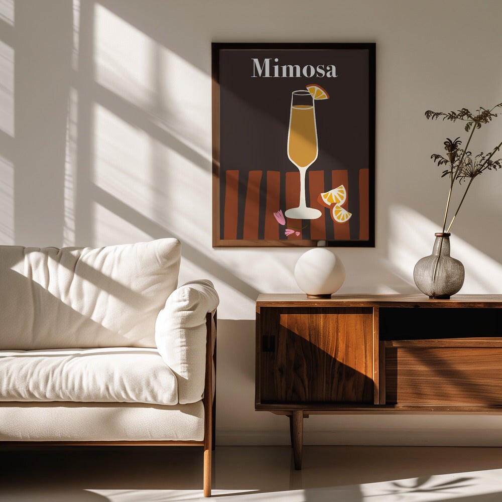 Mimosa - Miho Art Studio 24x36 Black Framed Art | Home or Office Art
