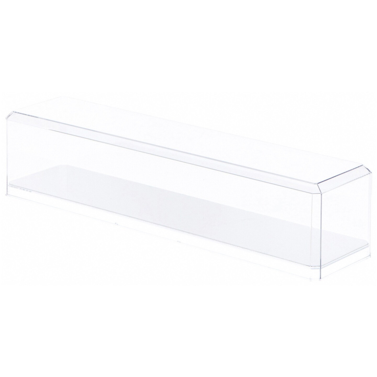 Pioneer Plastics 633CD-UV Clear Plastic Display Case for 1:64 Scale Trucks (Mirrored, UV Resistant), 15.625" W x 3.5" D x 3" H (Mailer Box)