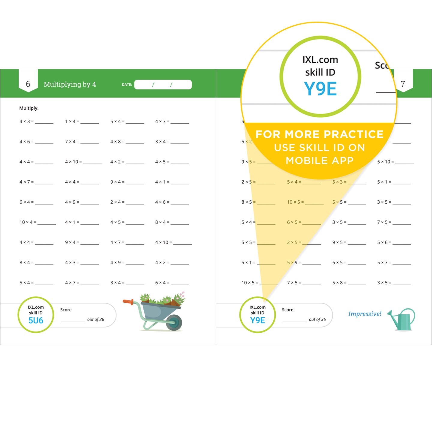 IXL Multiplication Facts &#x26; Fluency 3rd Grade Math Workbook, Mathematics Book for Kids Ages 8-9 Covering Times Table Facts up to 10x10, Multiplying by 11 and 12, and More
