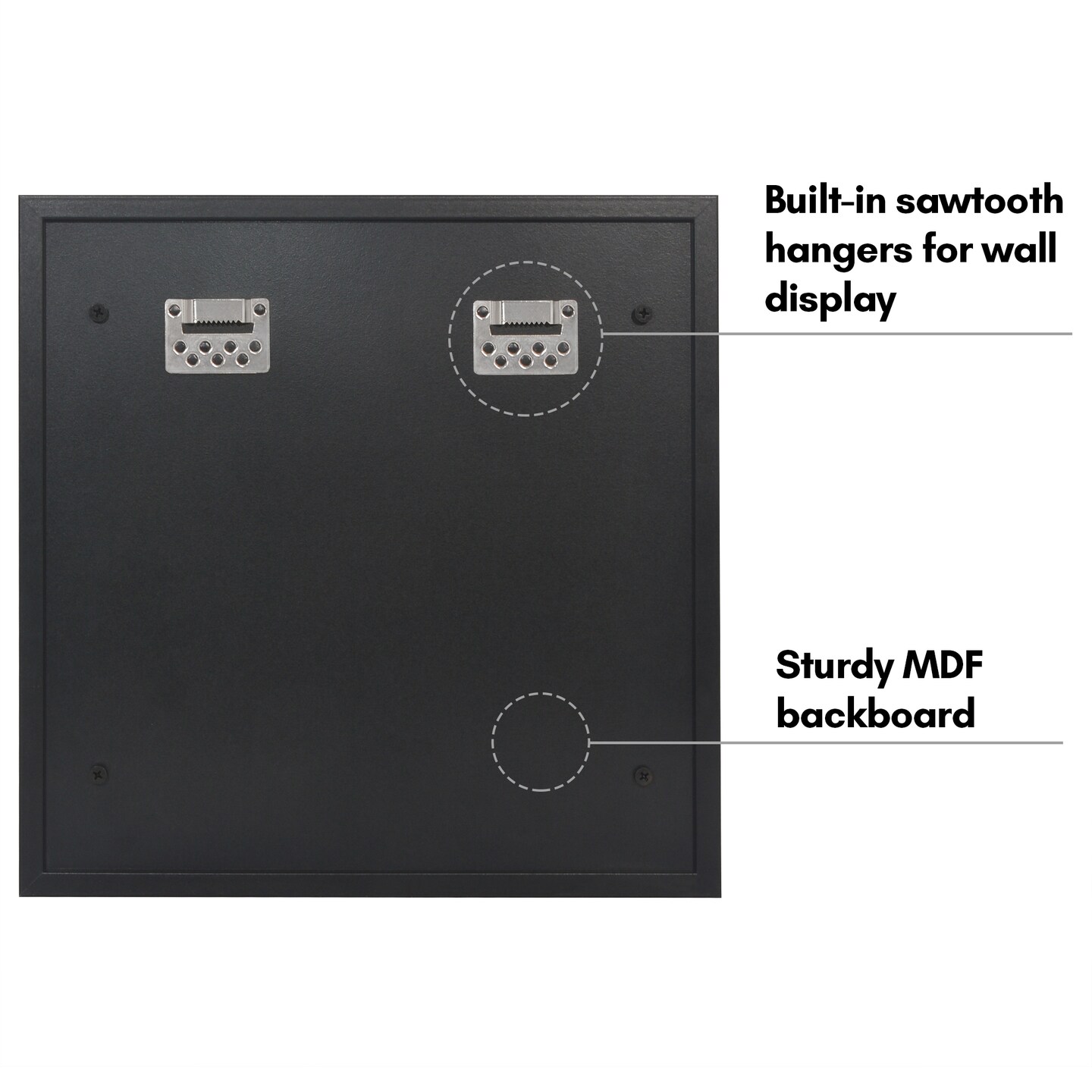 Americanflat 14x14 Minifigure Display Case with Polished Plexiglass - Holds 28 Minifigures - Freestanding or Wall-Mounted Display Case for Small Toy Collectibles - Black