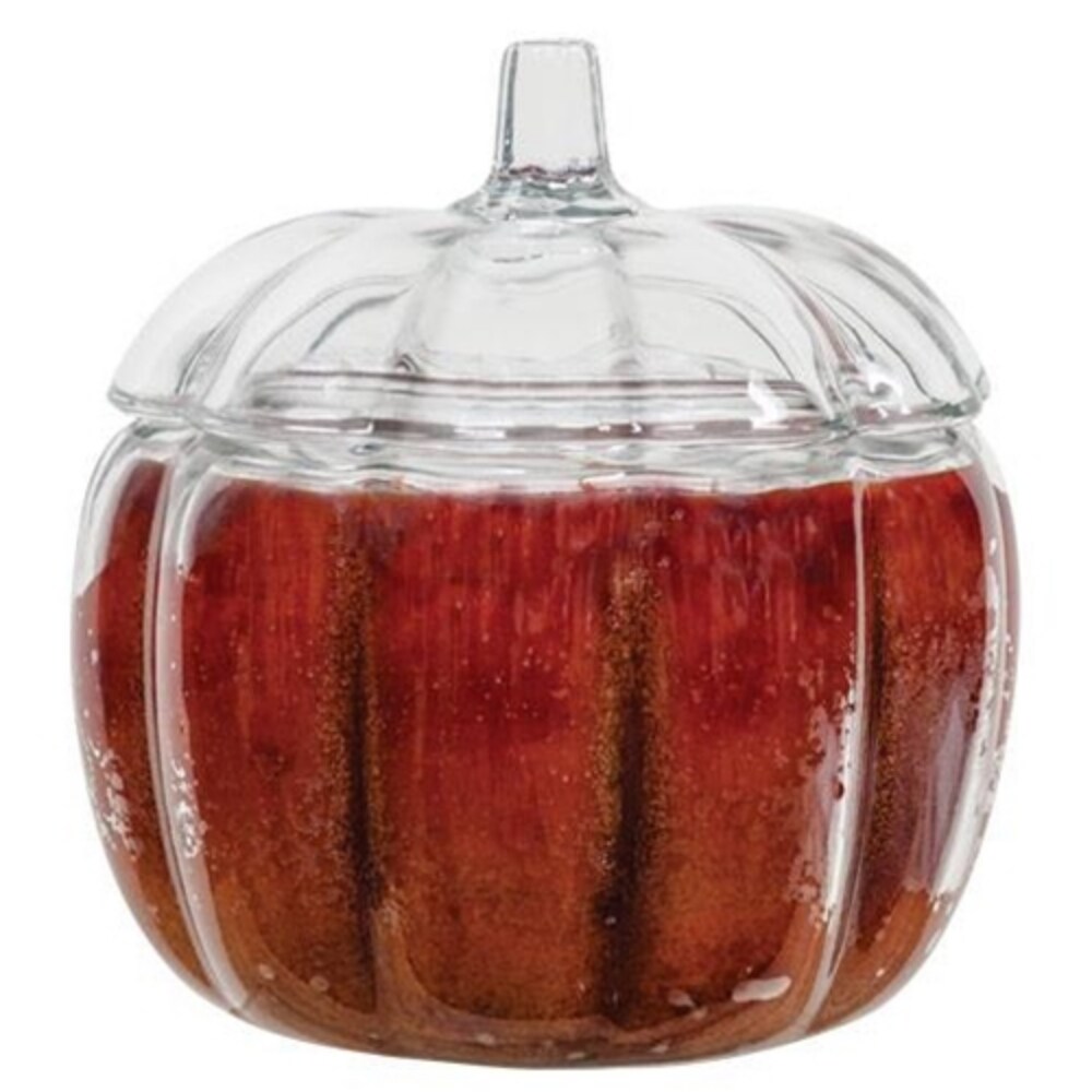 60 Ounce paraffin Wax Glass Jar Candle with Pumpkin Spice Scent
