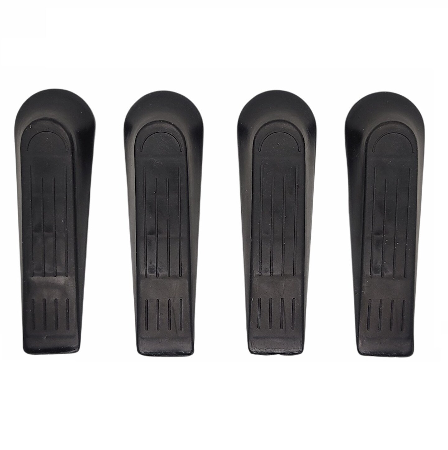 Handy Housewares Heavy Duty Non-Marking Plastic Door Stopper Wedge - 4 Pack