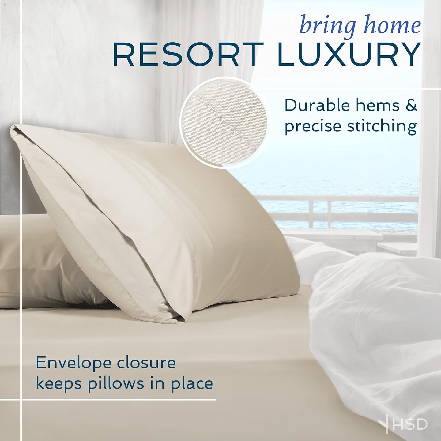 King Size Pillowcases 2 Pack, 20x40 Inch, Cooling, Breathable Pillow Cases, 100% Viscose Derived from Bamboo Pillow Covers, Silky Soft for Hair &#x26; Skin, Elegant Bedroom, Dark Gray