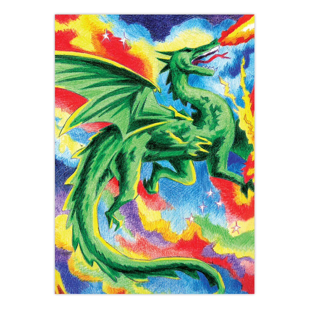 CPNMIN-116 | Colour Pencil by numbers&#x2122; 12pc 5&#x22; x 7&#x22; Dragon Project