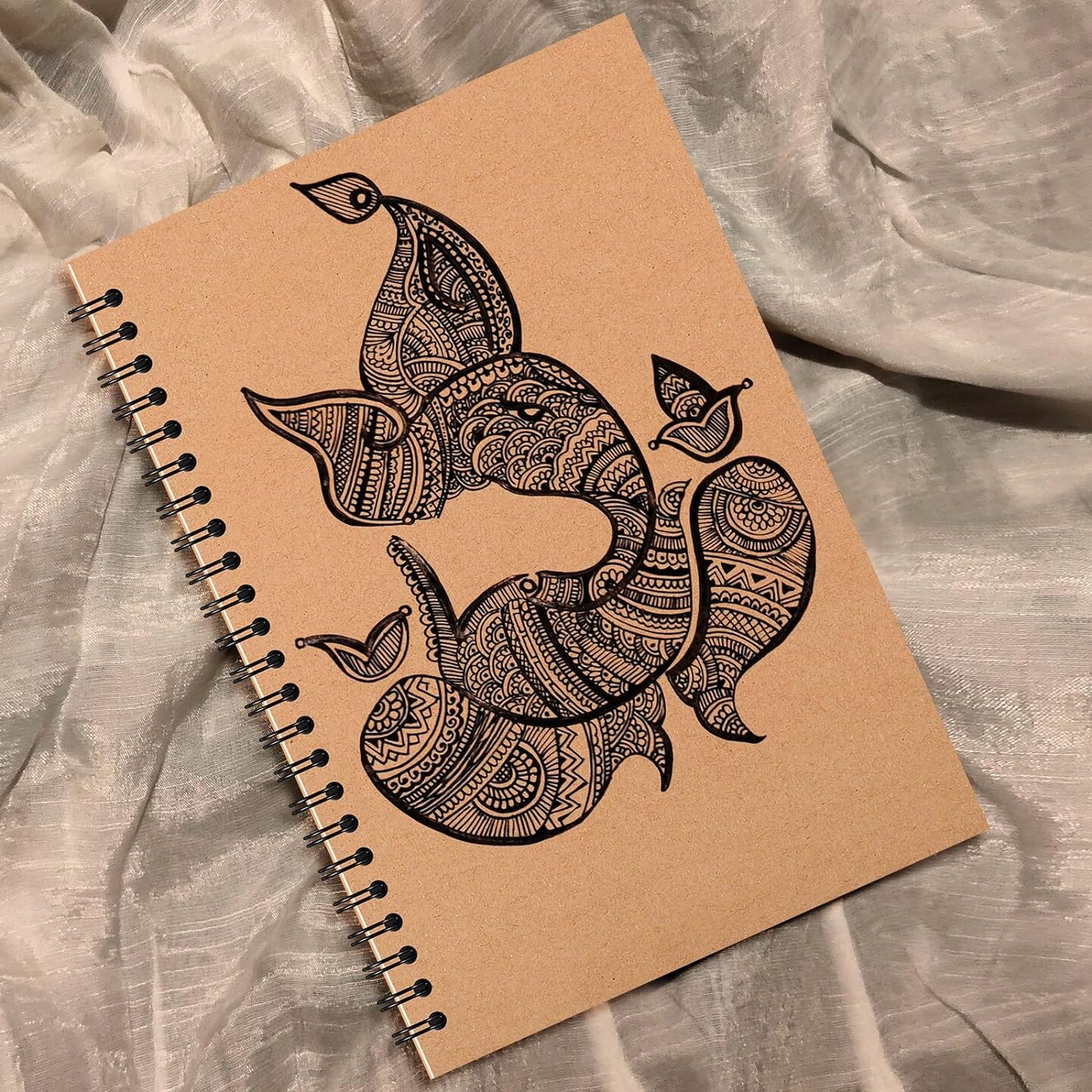 24 Pack A5 Spiral Notebooks Journal with Kraft Cover, 5x8 Inches, Ruled Lined Paper, for Work, Sketches, Study, Notes Taking, Gifts, Brown