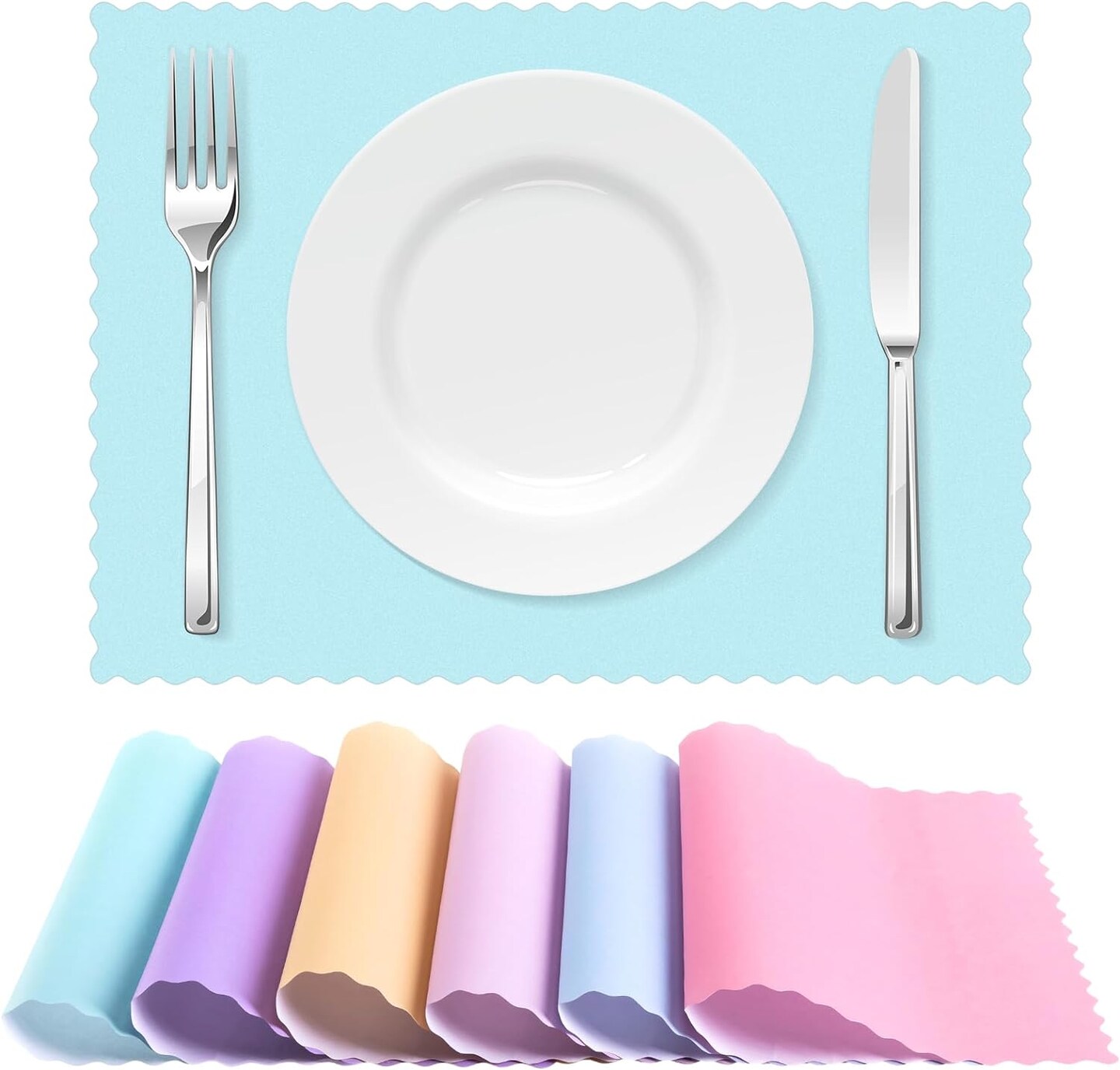 Disposable Paper Place Mats Multicolor Paper Place Mats with Decorative ...