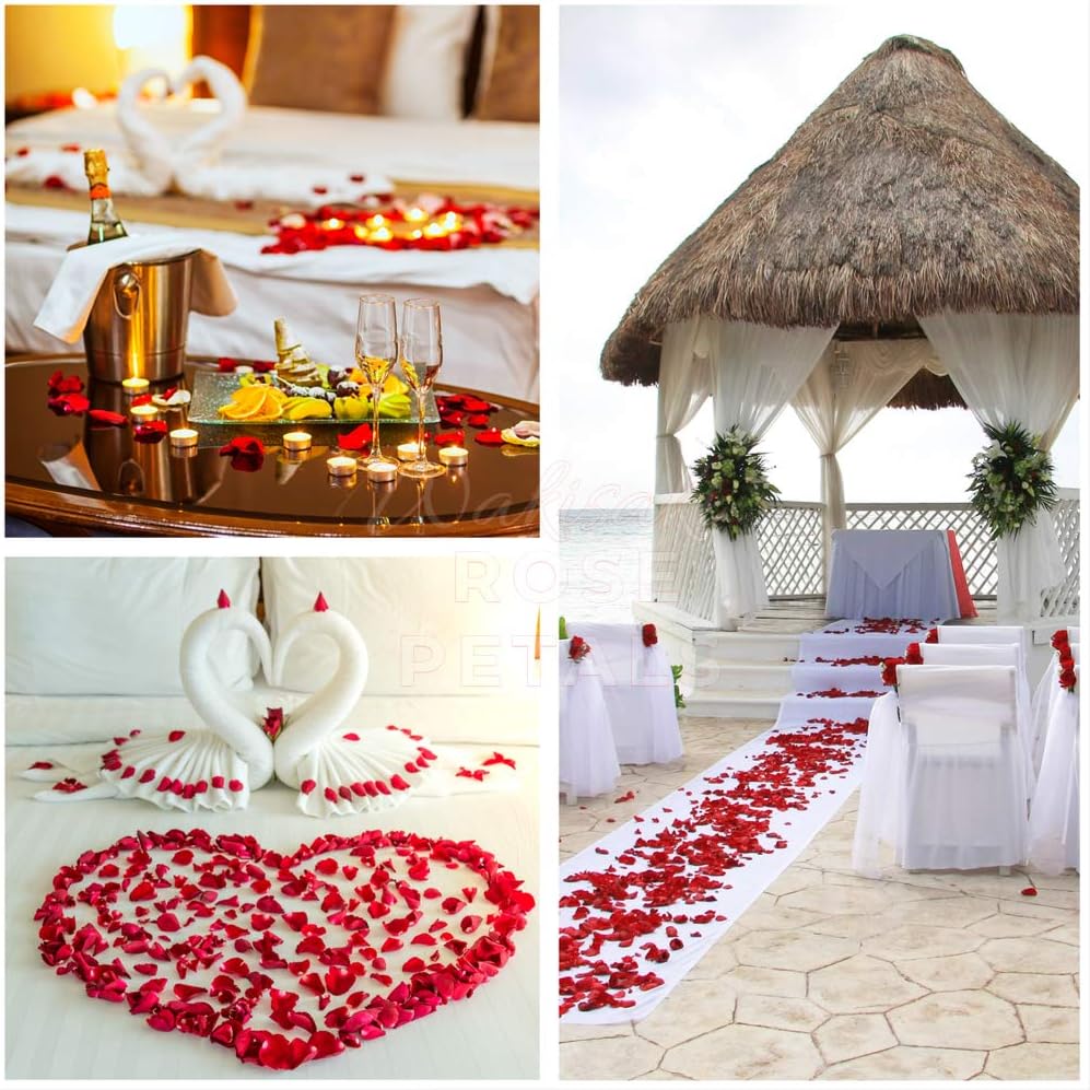 Artificial Silk Rose Petals for Wedding Flower Petals for Romantic Special Night, for Proposal, Anniversary