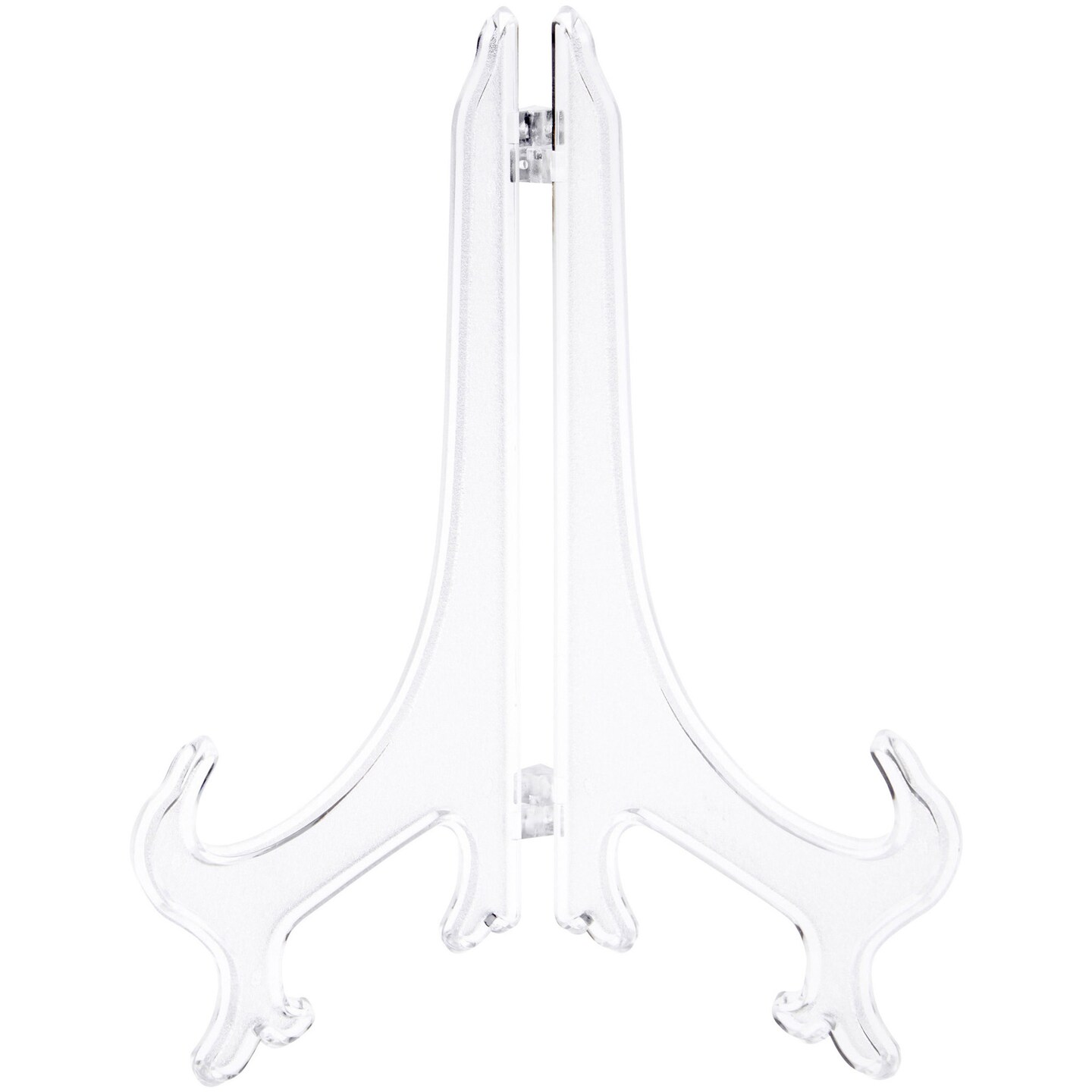 Bard&#x27;s Hinged Clear Plastic Plate Stand, 9&#x22; H x 7&#x22; W x 6&#x22; D (For 9&#x22; - 10.5&#x22; Plates)