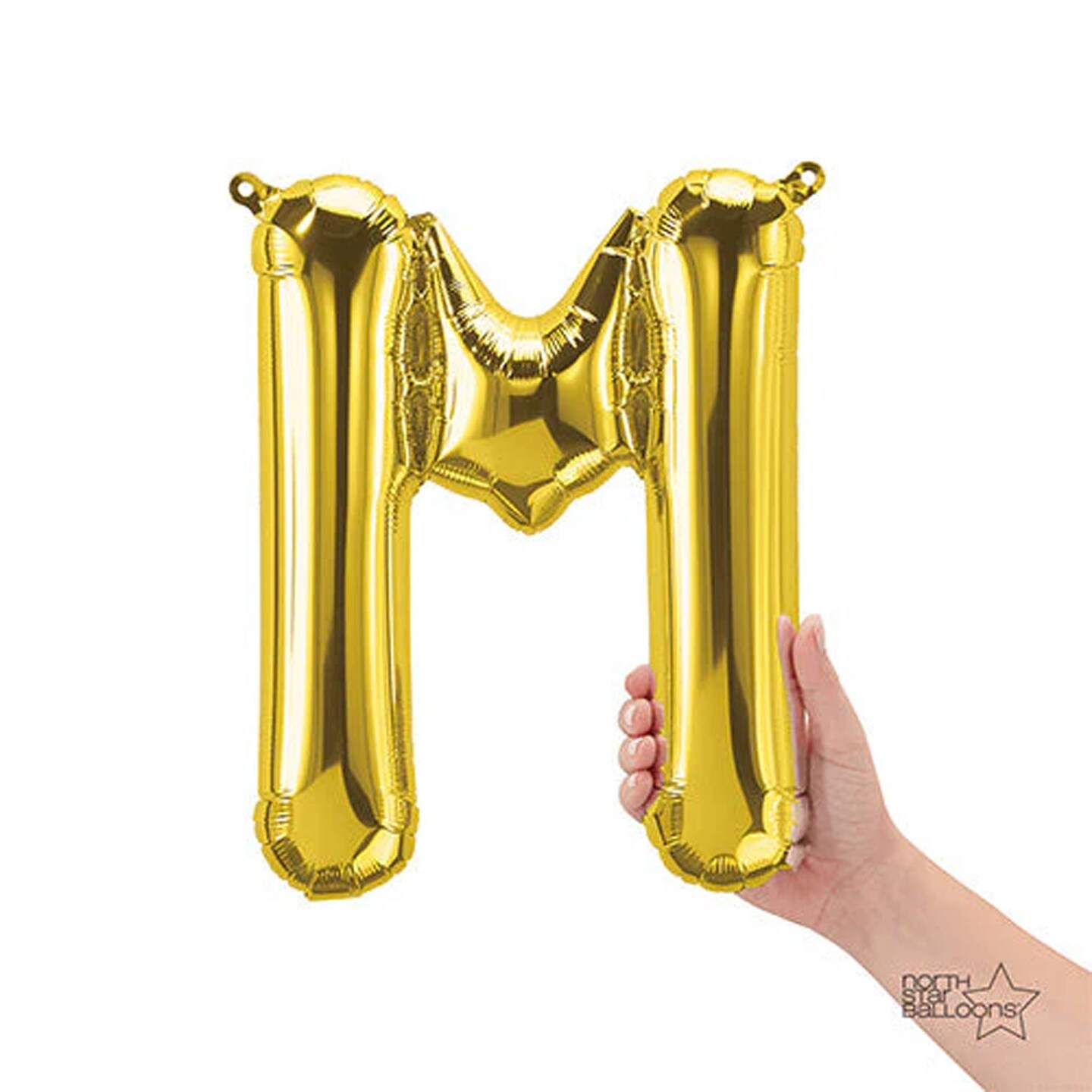 NorthStar Balloons&#xAE; 16&#x22; Gold Letter M Balloon Air Fill Only