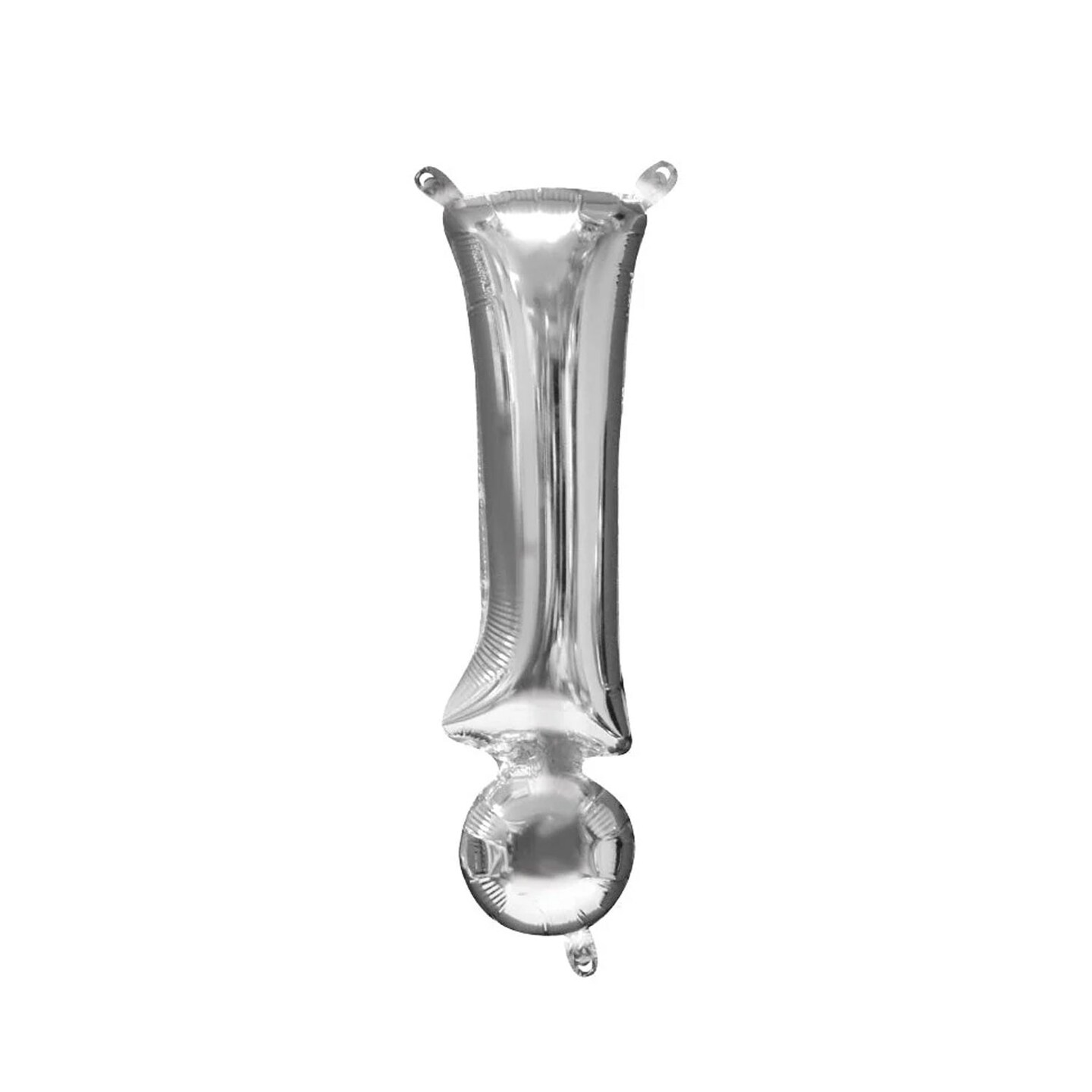 Anagram&#xAE; 16&#x22; Silver ! Exclamation Mark Balloon Air Fill Only