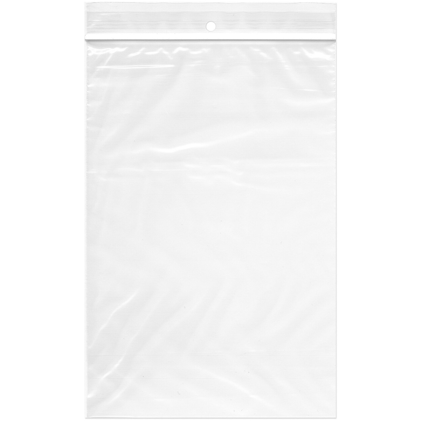 Plymor 6" x 9", 2 Mil with Hang-Hole Zipper Reclosable Plastic Bags
