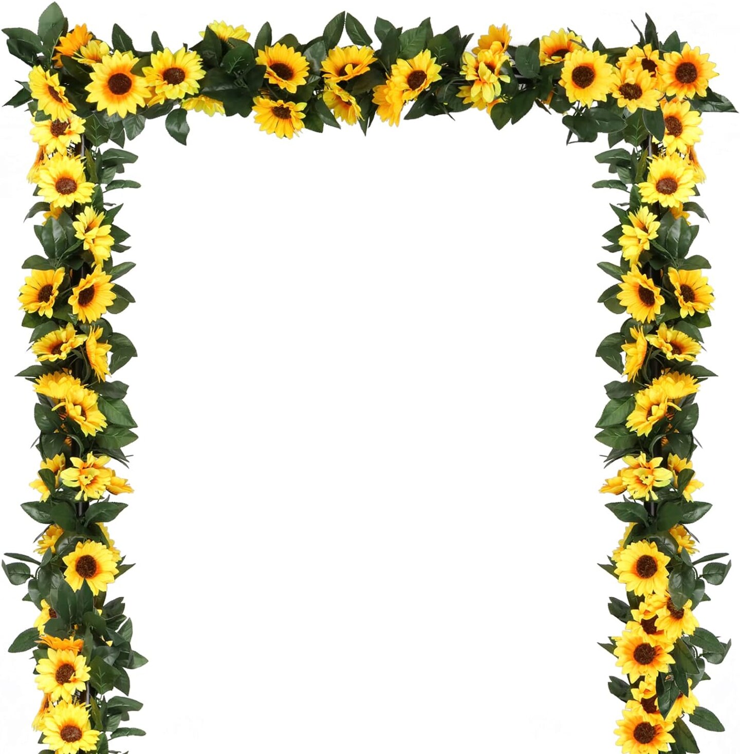 4 Pack Artificial Sunflower Garland Decor Sunflower Vine Hanging Flowers Garland Home Wedding Party Decoration